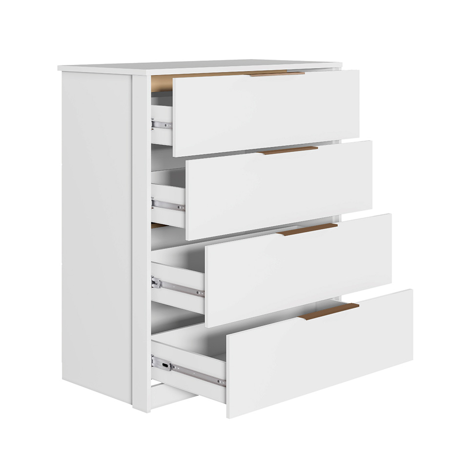 Cômoda Alia 4 Gavetas Branca