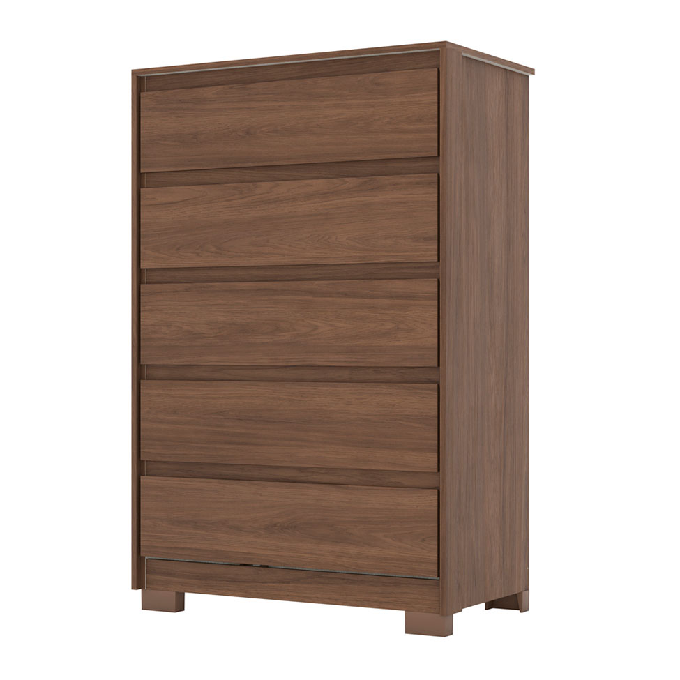 Cômoda Andría 5 Gavetas Castanho