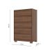 Cômoda Andría 5 Gavetas Castanho