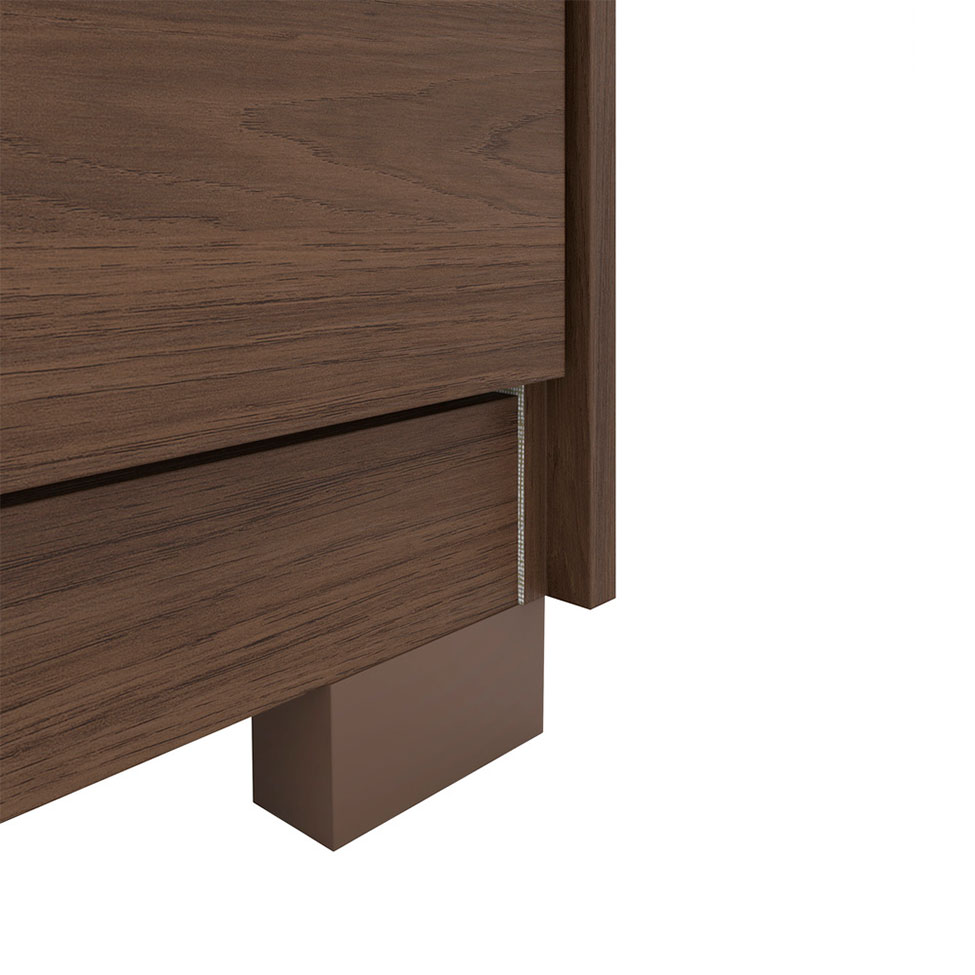 Cômoda Andría 5 Gavetas Castanho