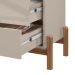 Cômoda Antares 3 Gavetas Off White e Cedro