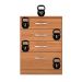 Cômoda Astral 4 Gavetas Amêndoa