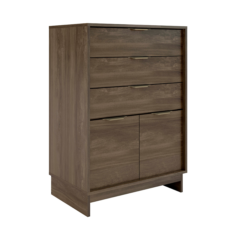 Cômoda Bergen 2 Portas 3 Gavetas Legno