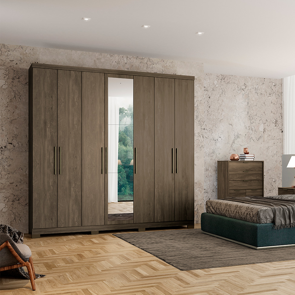 Cômoda Bergen 2 Portas 3 Gavetas Legno