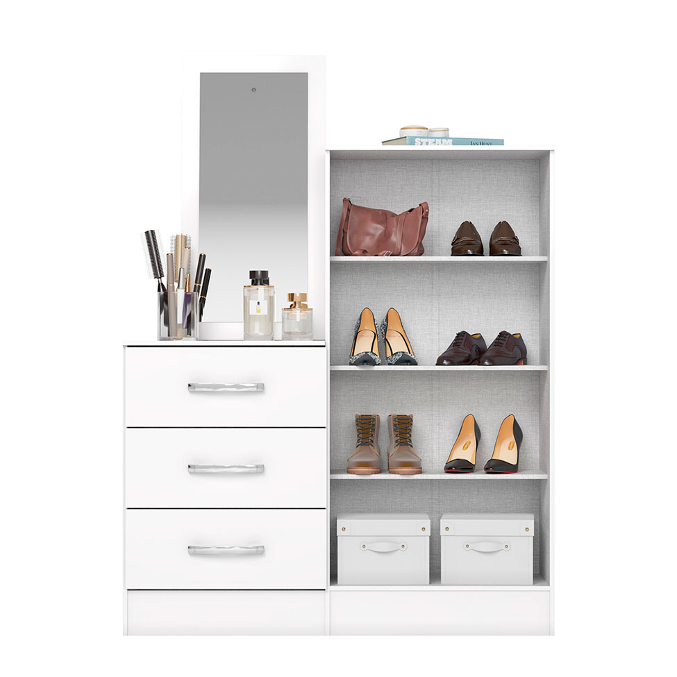 Cômoda Briz 2 Portas 3 Gavetas Branca