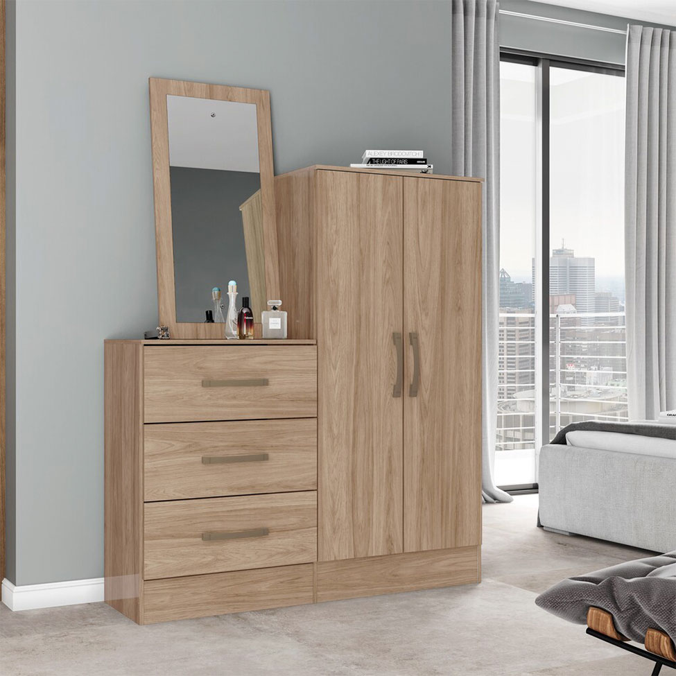 Cômoda Briz 2 Portas 3 Gavetas Jequitibá
