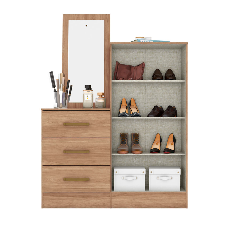 Cômoda Briz 2 Portas 3 Gavetas Jequitibá