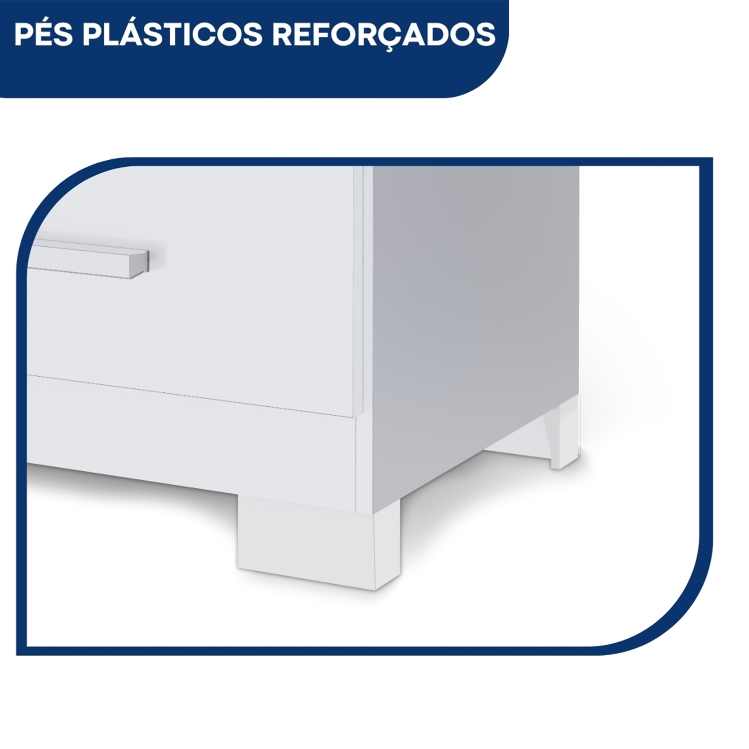 Cômoda Carol 5 Gavetas Branca