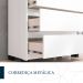 Cômoda Coimbra 5 Gavetas Branca 128 cm
