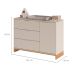 Cômoda Cubo 1 Porta 3 Gavetas Areia