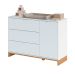 Cômoda Cubo 1 Porta 3 Gavetas Branca