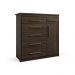 Cômoda Elegance 1 Porta 6 Gavetas Capuccino Wood