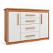 Cômoda Elegance 2 PT 4 GV Freijó Wood e Off White