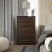 Cômoda Elegance 5 Gavetas Capuccino Wood