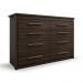 Cômoda Elegance 8 Gavetas Capuccino Wood