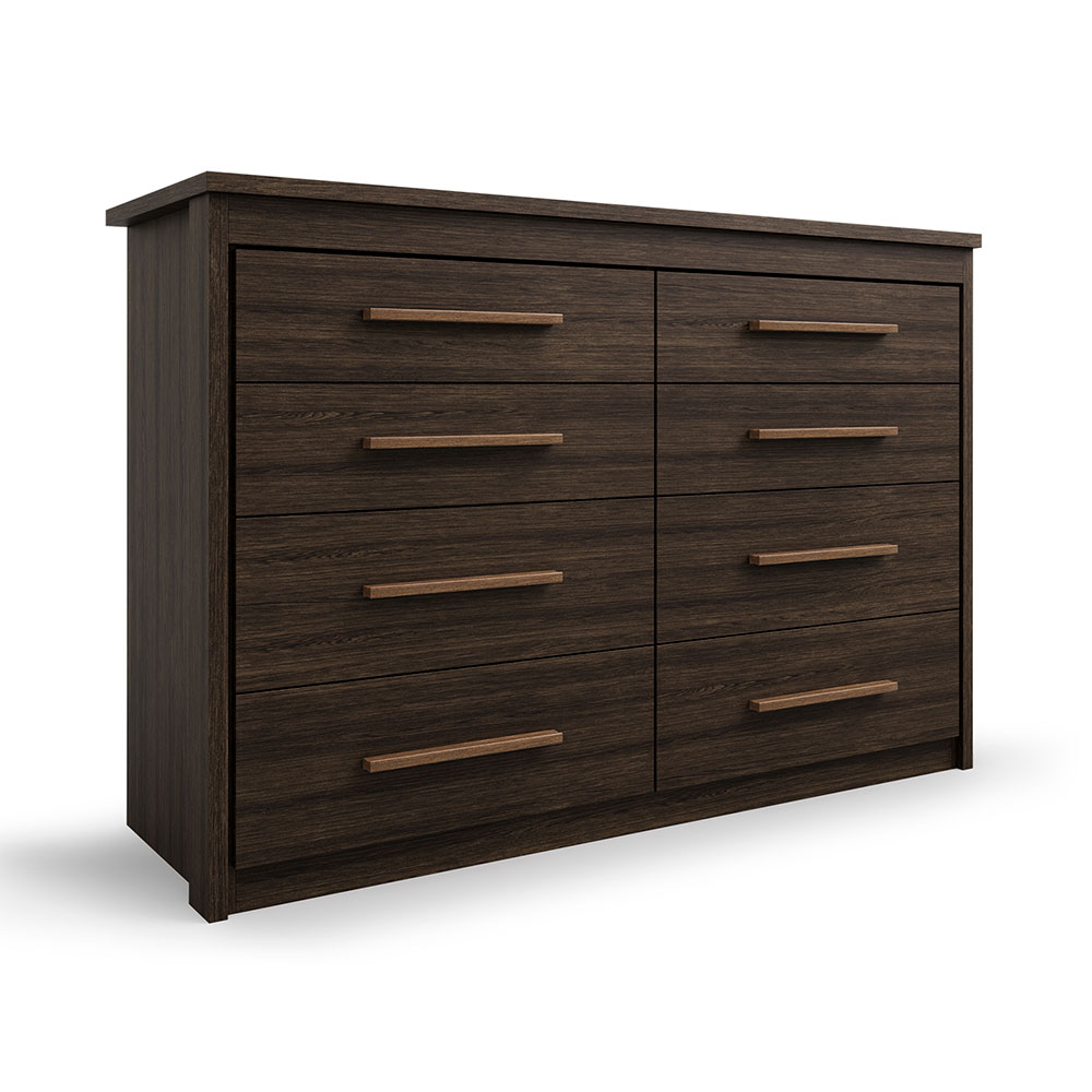 Cômoda Elegance 8 Gavetas Capuccino Wood