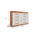 Cômoda Elegance 8 Gavetas Freijó Wood e Off White