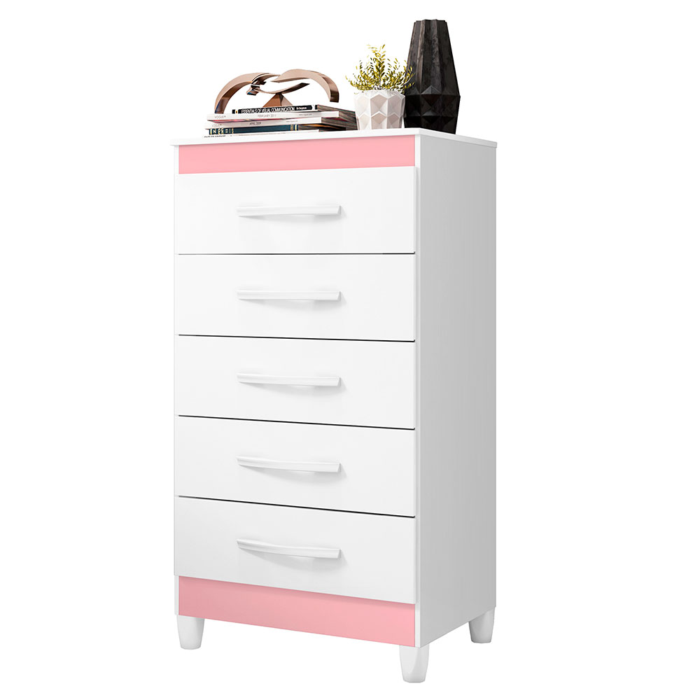 Cômoda Esmeralda Flex 5 Gavetas Cinamomo