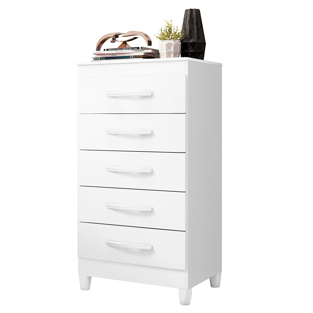 Cômoda Esmeralda Flex 5 Gavetas Cinamomo