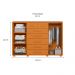 Cômoda Fontana 2 Portas 7 Gavetas Cinamomo