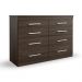 Cômoda Genova 8 Gavetas Capuccino Wood