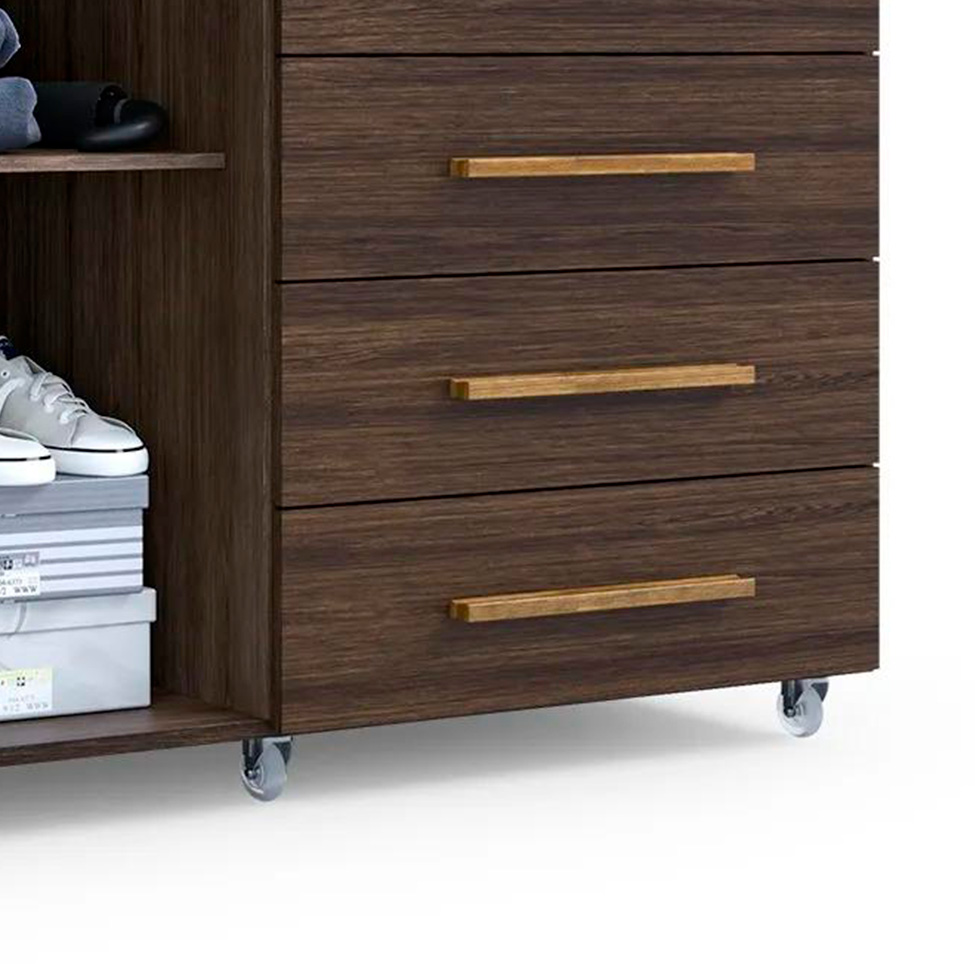 Cômoda Imperial 1 Porta 10 Gavetas Capuccino