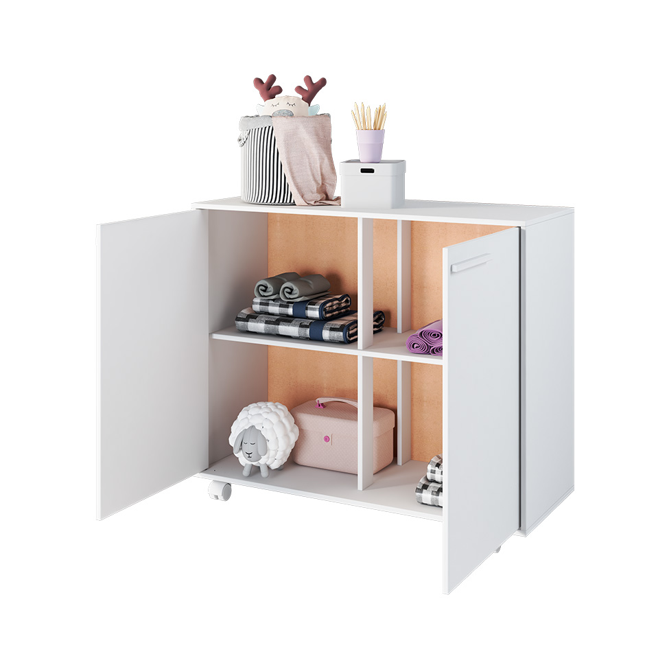 Cômoda Infantil Alegria 2 PT Branca
