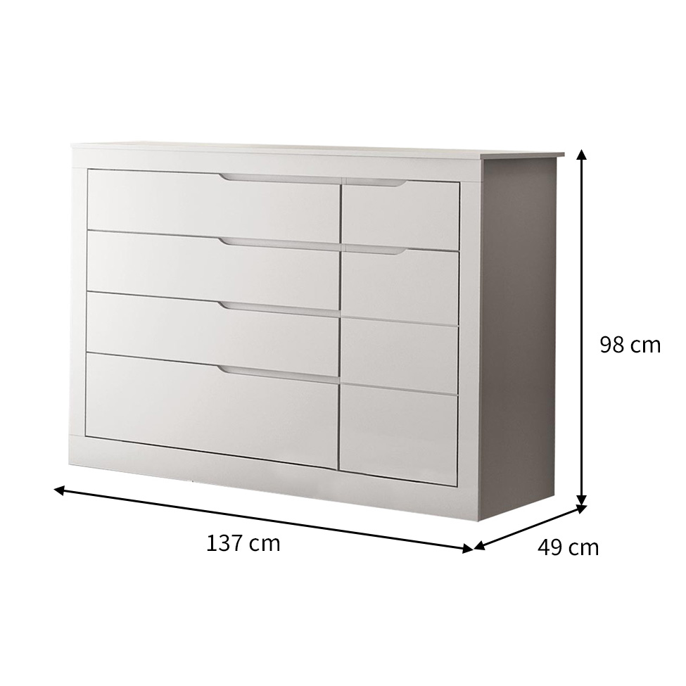 Cômoda Infantil Cléo 1 PT 5 GV Branco Fosco
