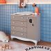 Cômoda Infantil Encanto 4 GV 1 PT Branca e Cinnamon