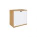 Cômoda Infinity 2 Portas Savana e Branca