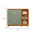 Cômoda Ipê 1 Porta 4 Gavetas Cinamomo e Sálvia