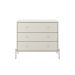 Cômoda Jasper 3 Gavetas Off White e Champanhe