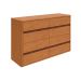 Cômoda Leder 8 Gavetas Amêndoa