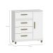 Cômoda Leme 1 Porta 4 Gavetas Branco