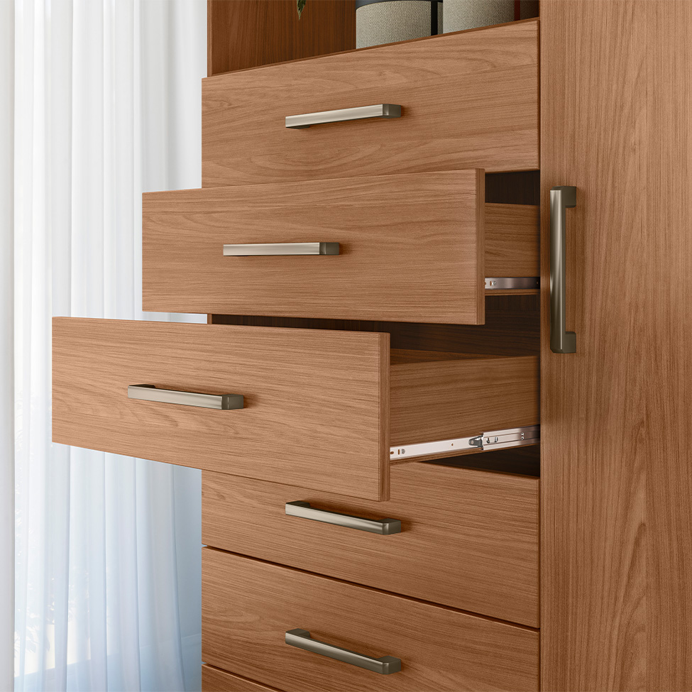 Cômoda Marabá 1 Porta 6 Gavetas Jatobá