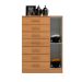 Cômoda New Mônaco 1 Porta 7 Gavetas Cinamomo