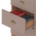 Cômoda Oasis 2 Portas 3 Gavetas Mel e Fendi