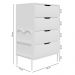 Cômoda Oasis 4 Gavetas Branca