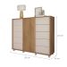 Cômoda Pegasus 2 PT 5 GV Buriti e Off White