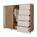 Cômoda Pegasus 2 PT 5 GV Buriti e Off White