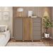 Cômoda Pegasus 2 Portas 5 Gavetas Buriti e Fendi