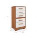 Cômoda Primacy 5 Gavetas Freijó Wood e Off White