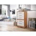 Cômoda Primacy 5 Gavetas Freijó Wood e Off White