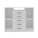 Cômoda Quebec 2 Portas 5 Gavetas Branca