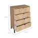 Cômoda Queens 4 Gavetas Amadeirada 76 cm