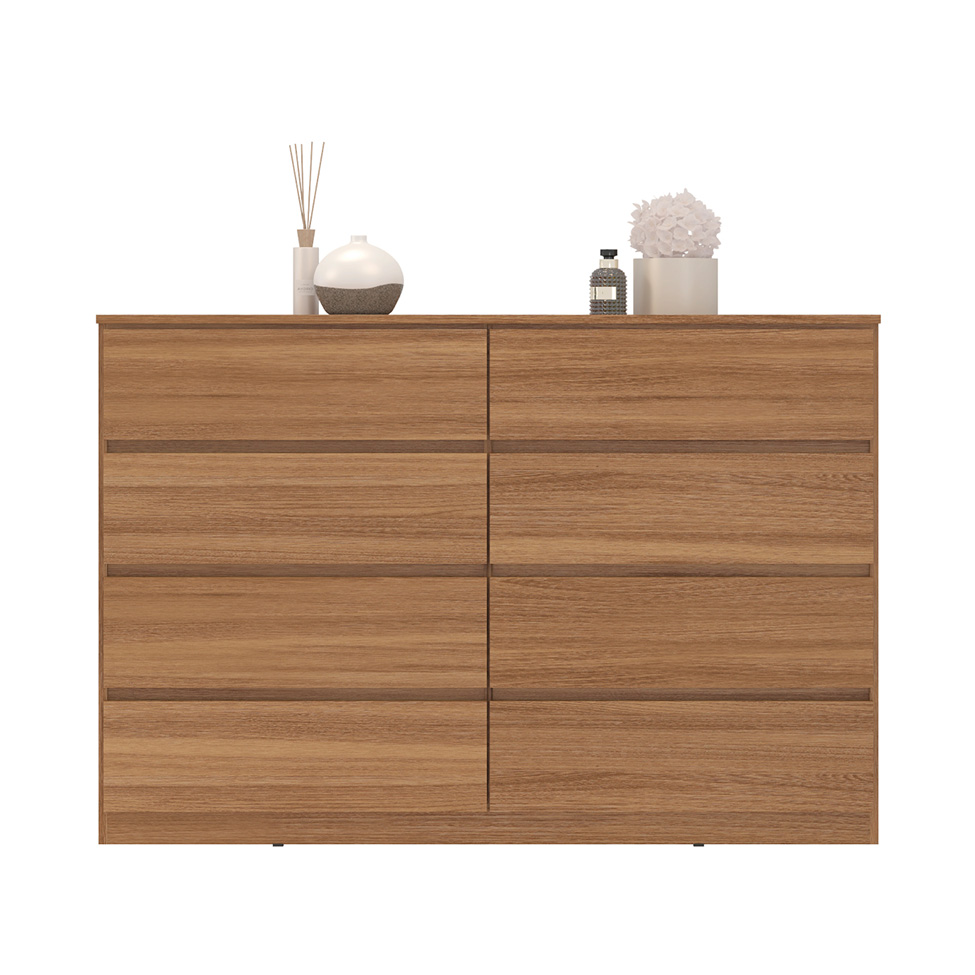 Cômoda Sintra 8 Gavetas Amêndola Touch