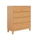 Cômoda Square 5 Gavetas Madeira Maciça Natural Pine