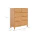 Cômoda Square 5 Gavetas Madeira Maciça Natural Pine