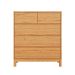 Cômoda Square 5 Gavetas Madeira Maciça Natural Pine