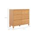 Cômoda Square 6 Gavetas Madeira Maciça Natural Pine